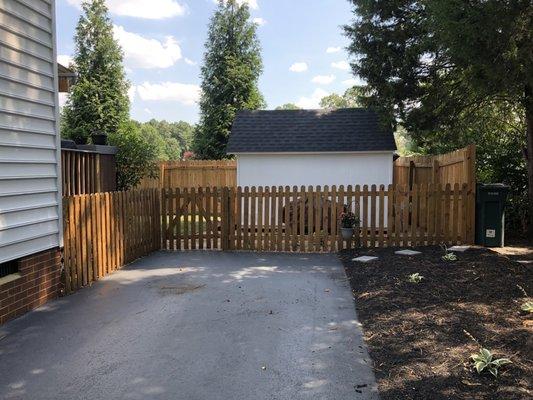 Picket fence by my driveway