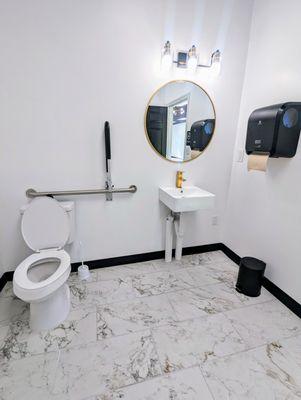 Modern, clean ADA-Compliant bathrooms.