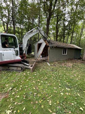 Shed removal