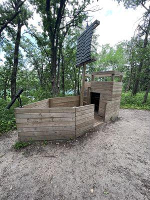 Pirate ship play area