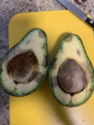 This is the avocado I bought from Times 15 minutes ago. Avoid this place!