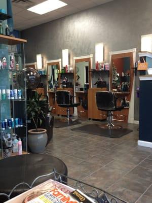 Inside the salon