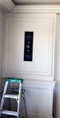 In-wall flush speaker Martin Logan.