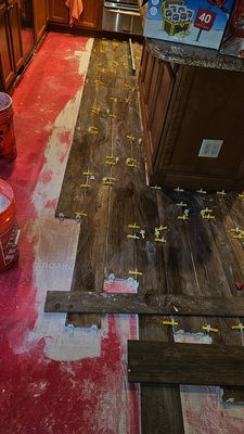 Porcelin Woodgrain Tile Installation