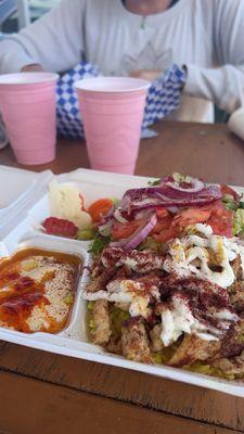 Chicken Gyro plate with extra veggies