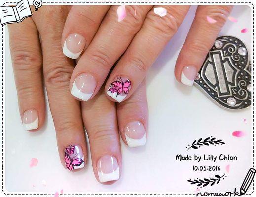 We do nailart work with color gel~ How U think? Pretty huh? O(^o^*O)