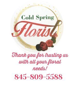 Business card of Cold Spring Florist