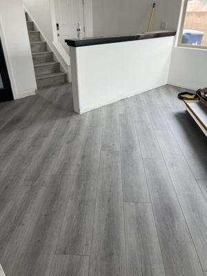 Diagonal Luxury Vinyl Flooring