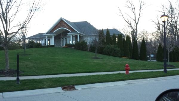 Wrapping up the painting of Brookside pool house.