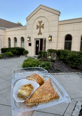 Pastries: baklava, gata, and khatchapuri