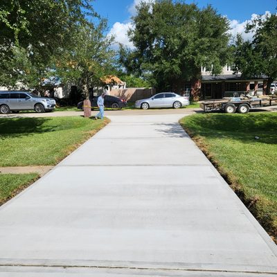 Driveway installation