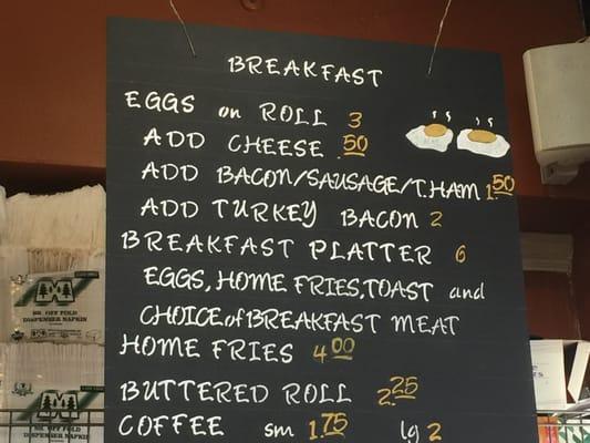 Breakfast Menu