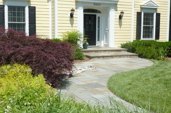 Flagstone Entry Walkway in Rockville, Maryland