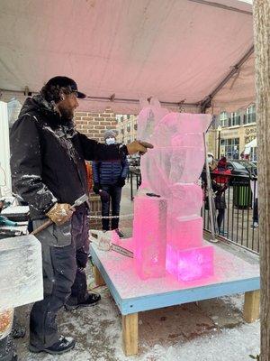 Ice sculpture contest