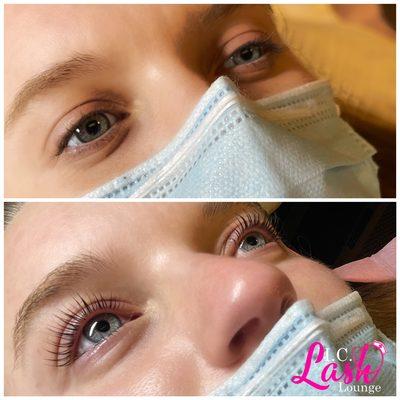 Lash lift and tint