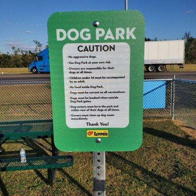 Dog Park Rules