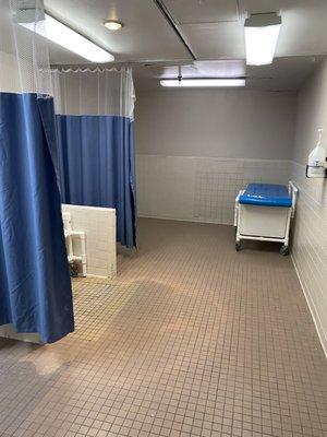 Group shower area