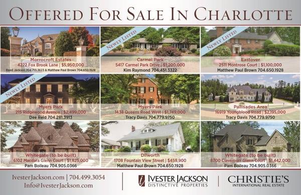 We are busy in Charlotte selling beautiful homes!