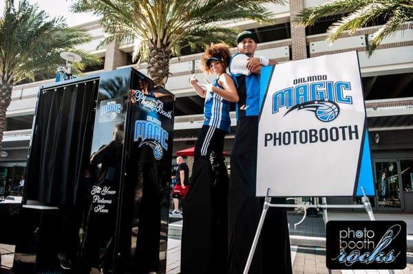 The Orlando Magic Photo booth. www.photoboothrocks.com