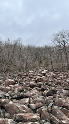 The bolder field of ringing rocks