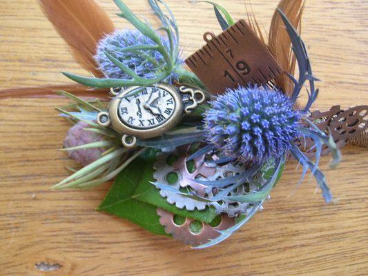 One of a kind corsage.