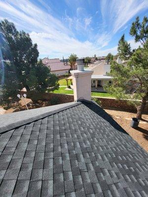 Reroof with Gaf Hdz shingles