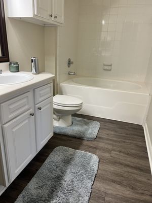 Cleaned bathroom