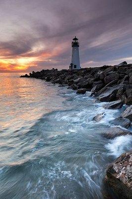 Lighthouse, Harbor, Santa Cruz