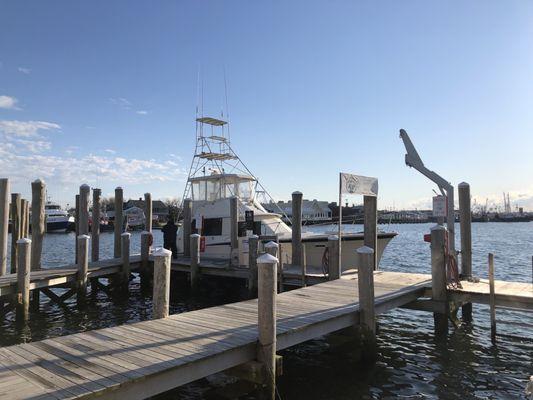 Filling up the Hatteras