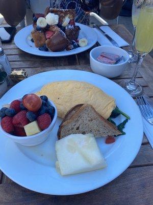 French Toast and California Omelette