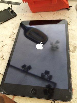 Ipad Mini 2 Ran over by car, Now operational