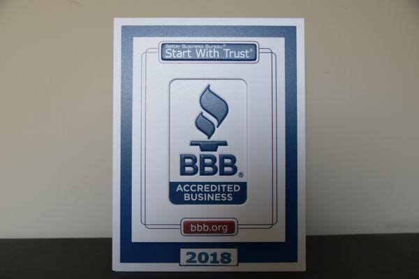 8 years we have been an upstanding business with the BBB starting in 2016.