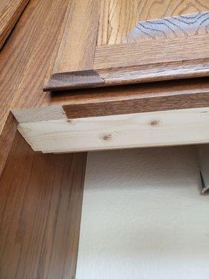 Crappy cabinet work