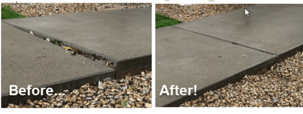 Sunken Sidewalk Repair