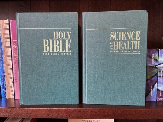 Sold here:  The Bible and Science and Health with Key to the Scriptures by Mary Baker Eddy