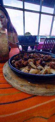 Mollejas and morcajete de fajita.   Best Mexican food in brownsville tx