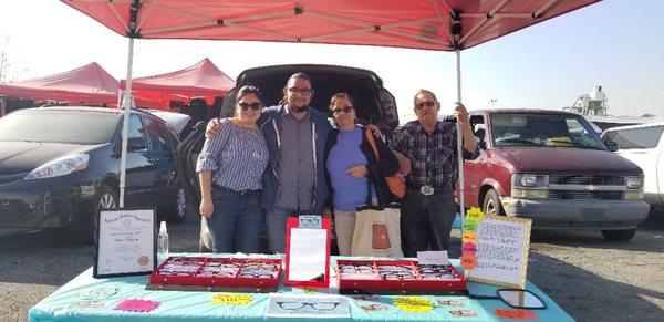 My in laws came to visit me at my shop in Vineland Swapmeet