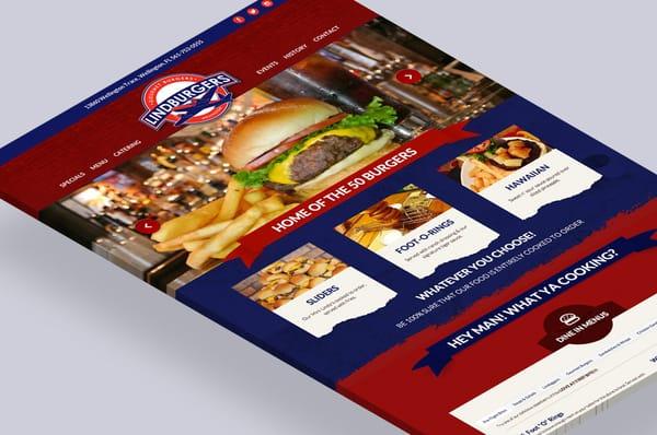 Lindburgers Responsive Website