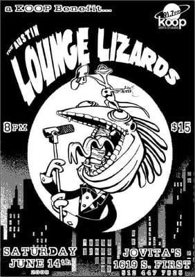 Last June's Lounge Lizard Benefit Poster