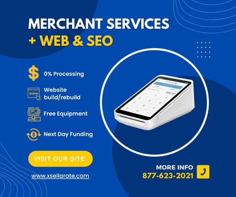 Merchant Services + Web Services + SEO