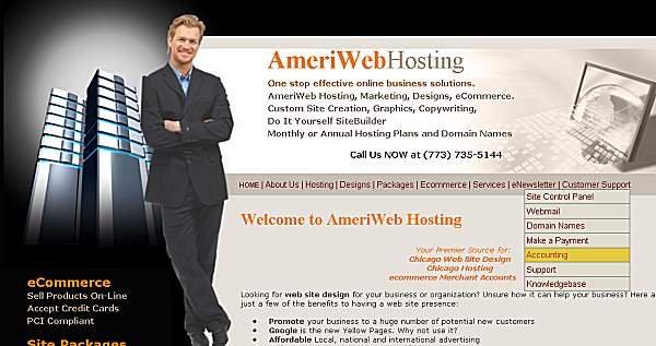 AmeriWeb Hosting for Website Hosting, Web Design and SEO Services. We market and manage web sites!