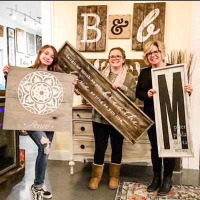 Board & Brush Wood Sign Workshops - Paint & Sip