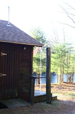 Sportsman's Club cabin and lake