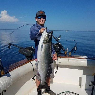 King Salmon on Lake Michigan