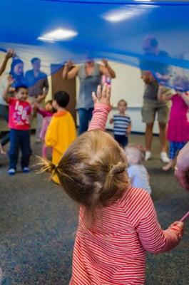 Tots dancing during Music Together.