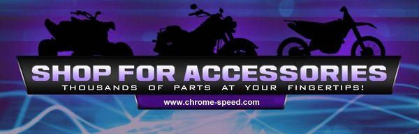 Shop for parts and accessories at Chrome & Speed