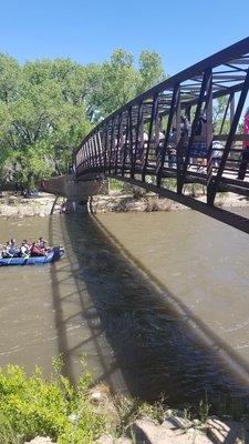 One of two large foot bridges- beautiful!