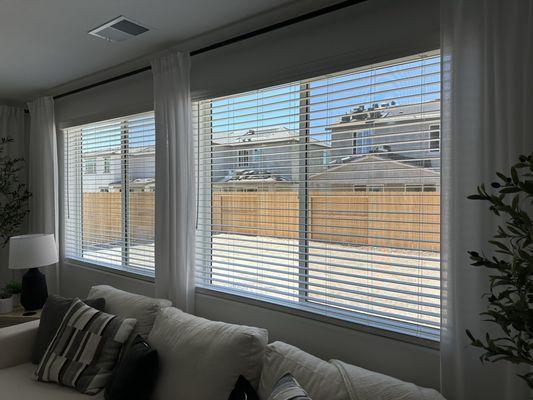 New 2" Faux Wood Blinds