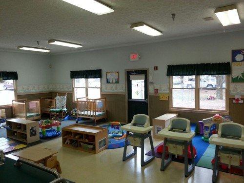 Infant Room- teacher are all CPR and First Aid certified. Lesson plans are posted for every child for the parents.