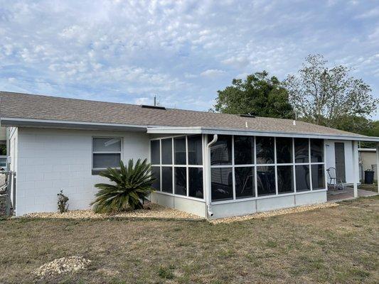 Remodel outside of sun porch